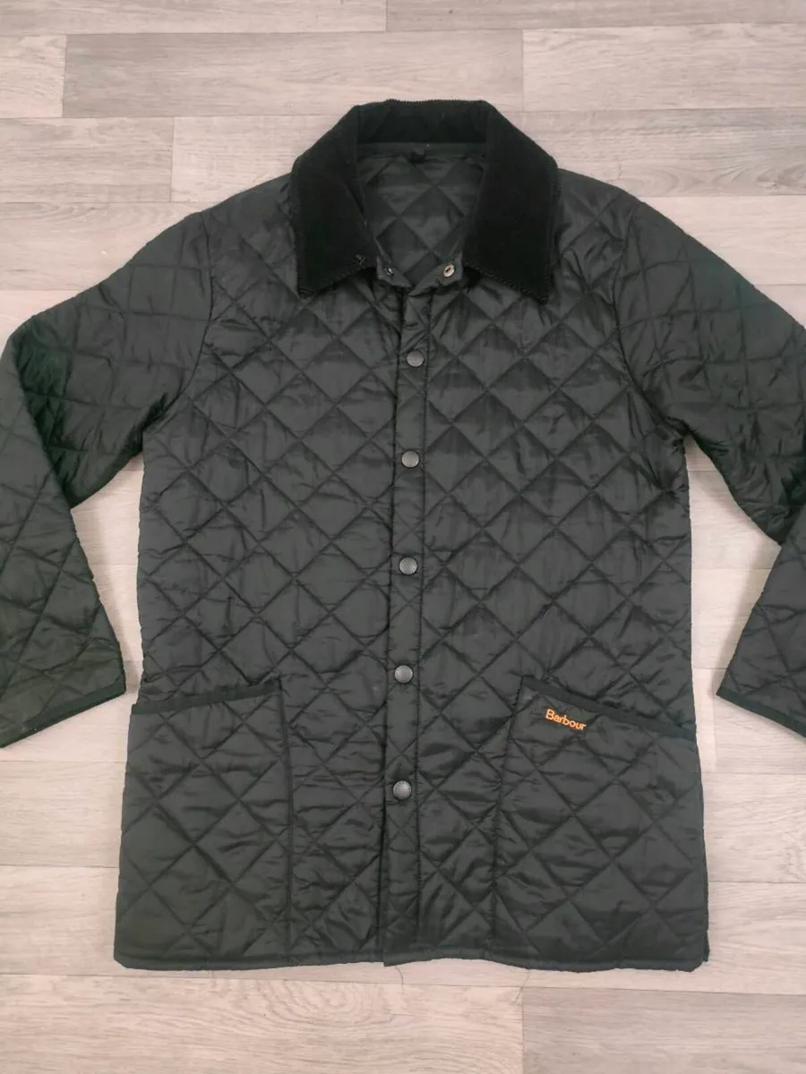 Vintage Barbour Liddesdale Quilted Jacket Mens M - Image 2