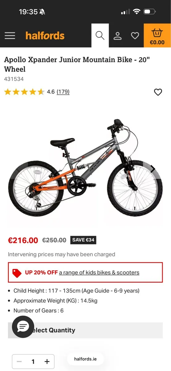 Apollo Xpander Junior Mountain Bike - 20" Wheel - Image 2