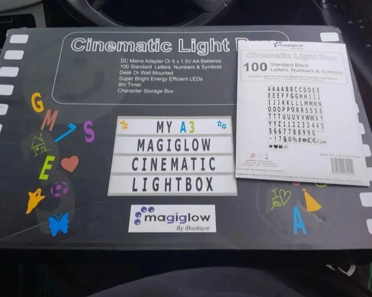 Cinematic / Message Light Box For Sale. - Image 1
