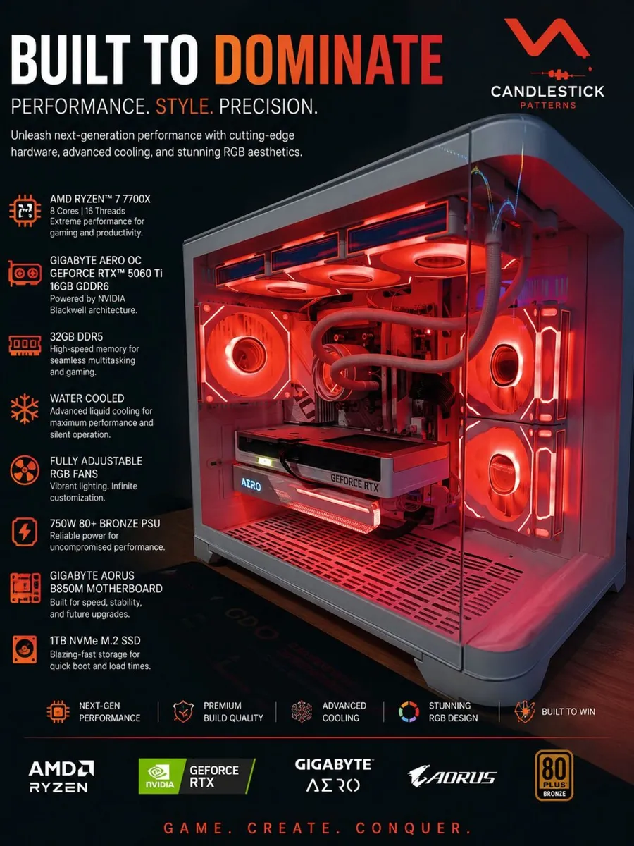 RTX 5060TI 16gb RYZEN 7 7700X 32gb ddr5 - Image 1