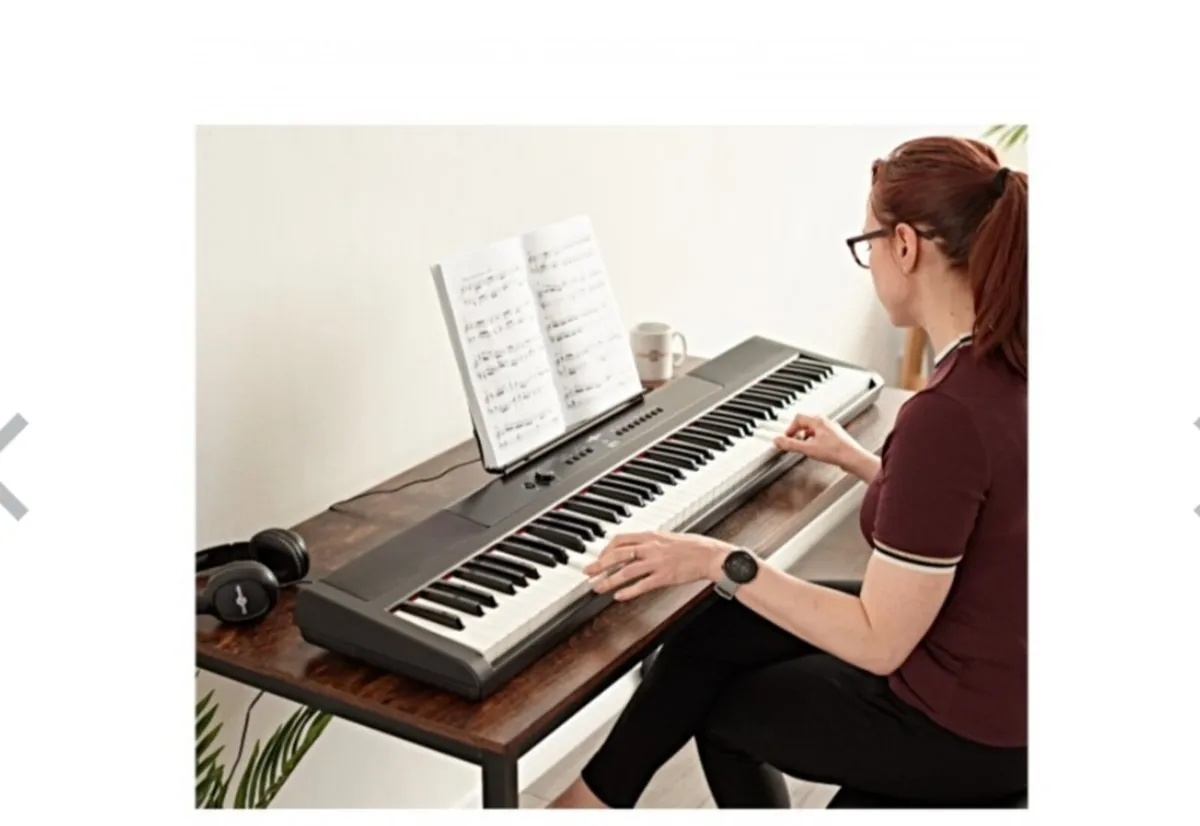 Stage Piano with Stand, Pedal and Headphones - Image 2