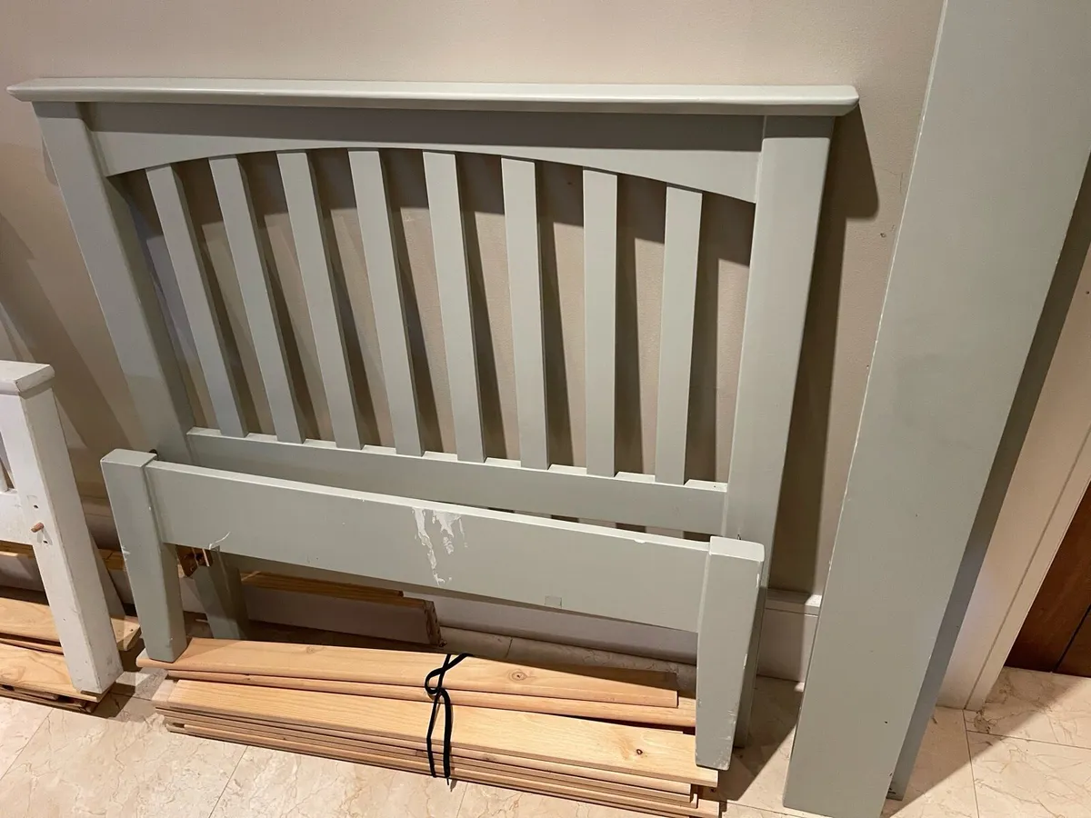 Beautiful Grey Single Wooden Bed Frame - Deliver - Image 2
