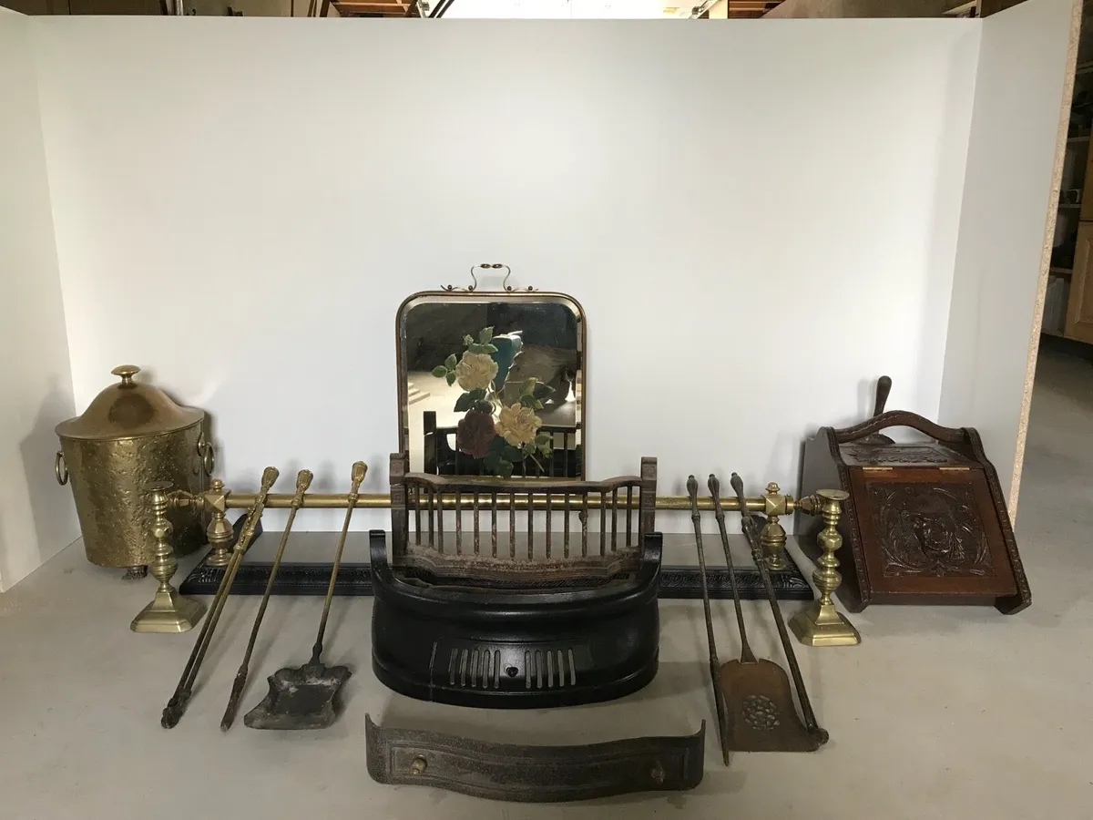Antique fireplace items - Image 1