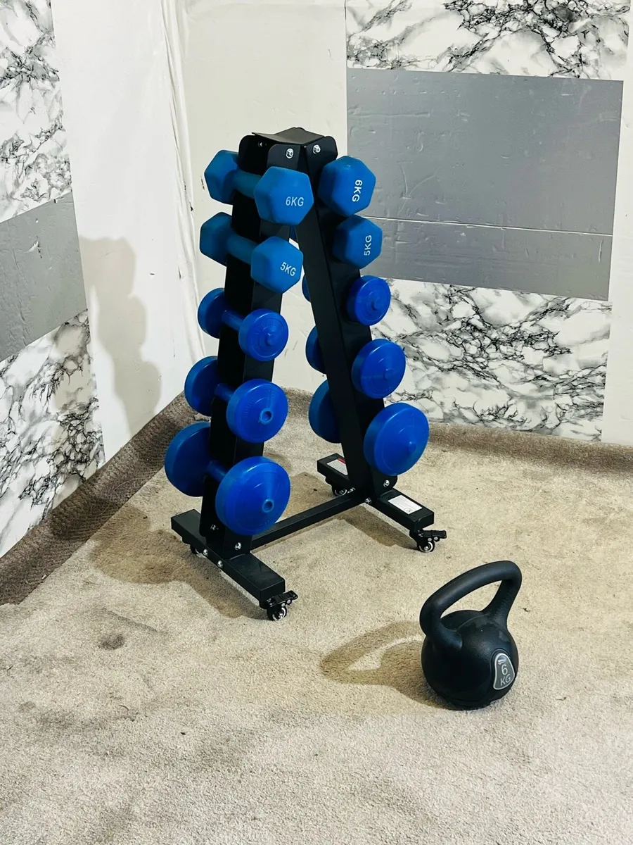 DUMBBELLS WITH STAND - Image 1