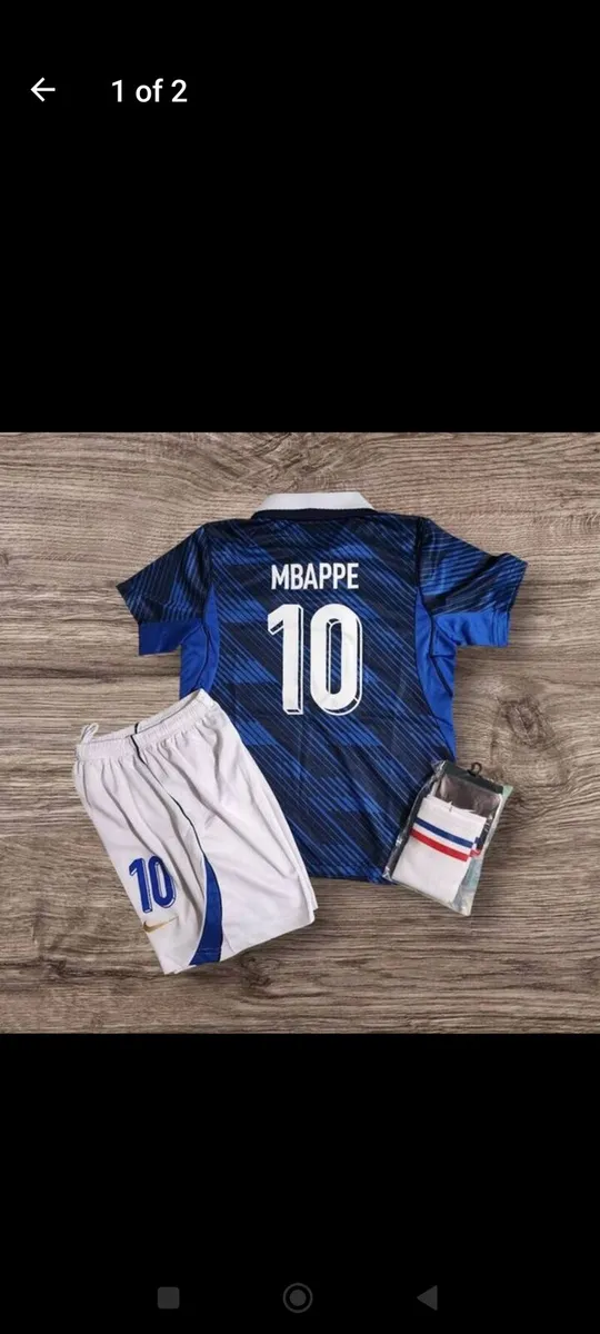 FRANCE WORLD CUP KIT ( MBAPPE 10 ) 7/8, 8/9 YRS - Image 1