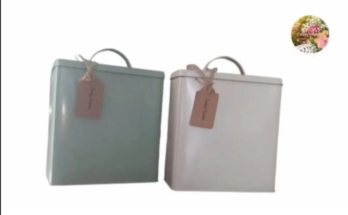 Personalised Retro Storage Tins Cauley's Garden - Image 2