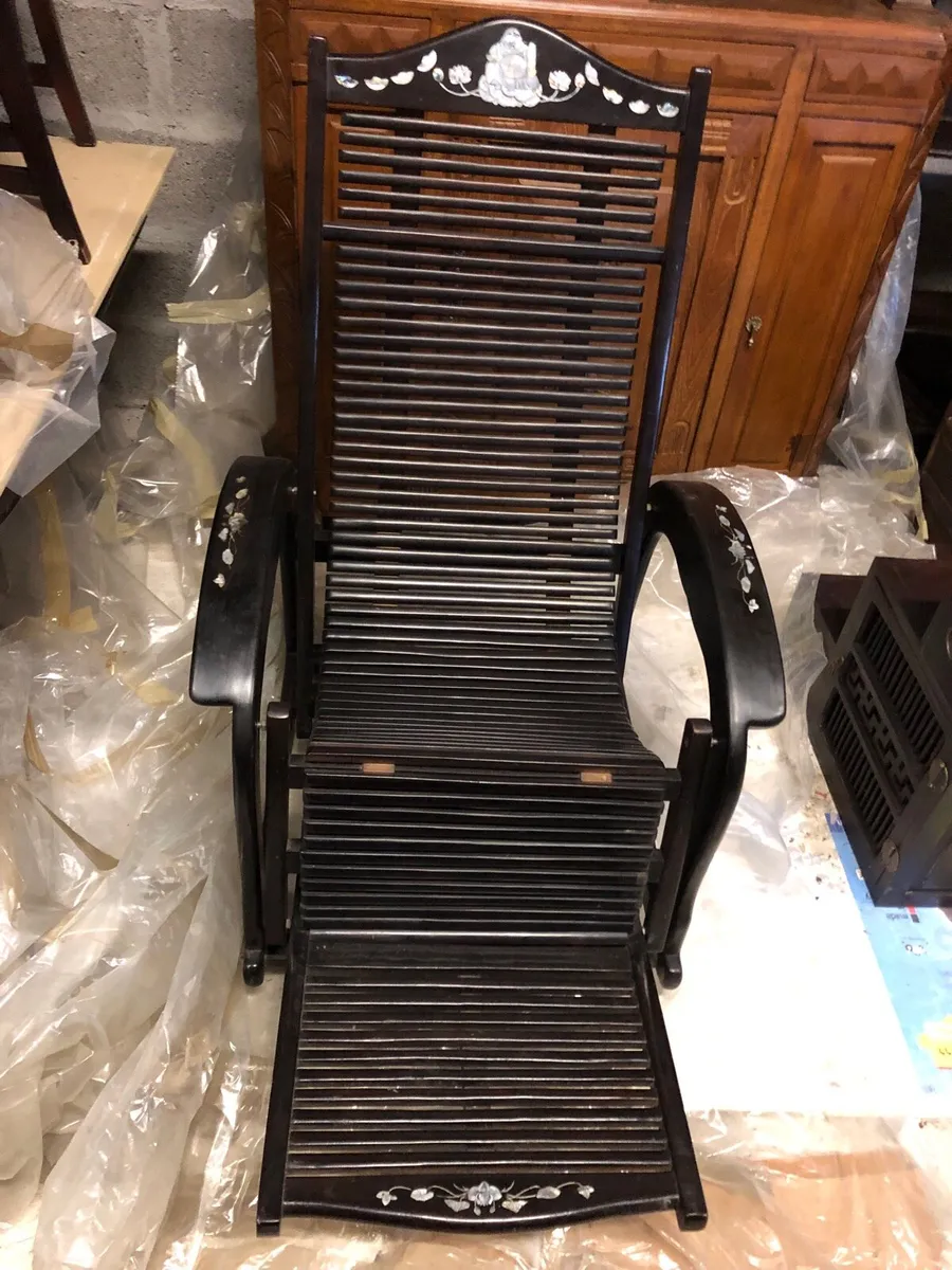 Wooden Recliner Chair - Image 1