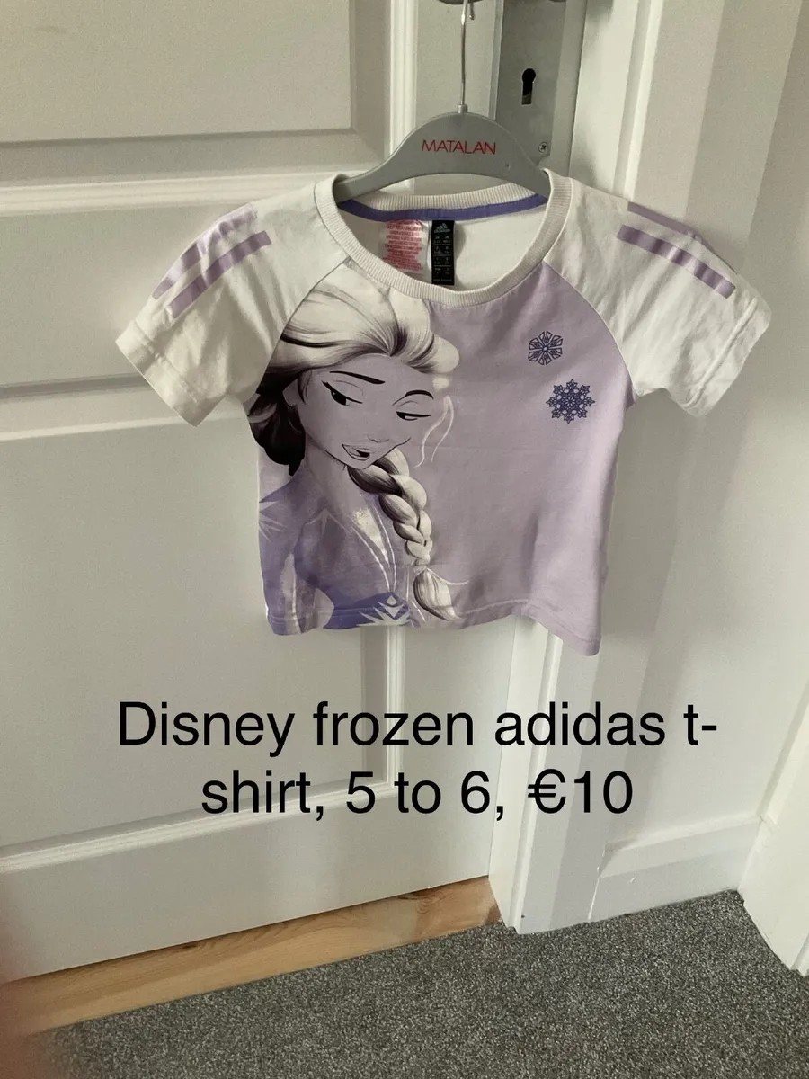 Disney frozen adidas t shirt, 5 to 6 - Image 1