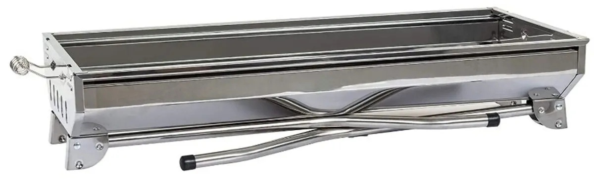 BBQ Foldable Charcoal Grill Stainless Steel - Image 2