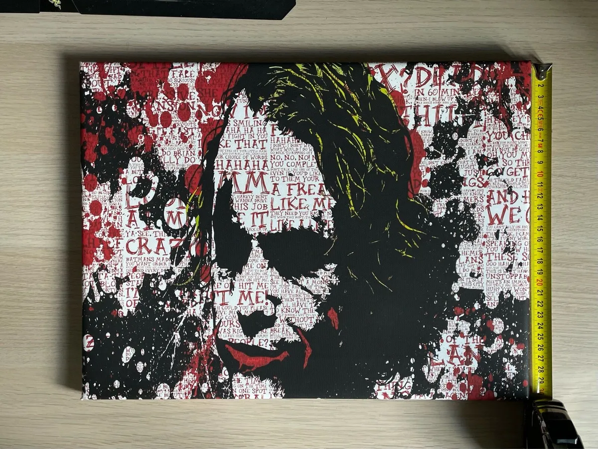 Heath Ledger Joker Canvas Print - Image 3