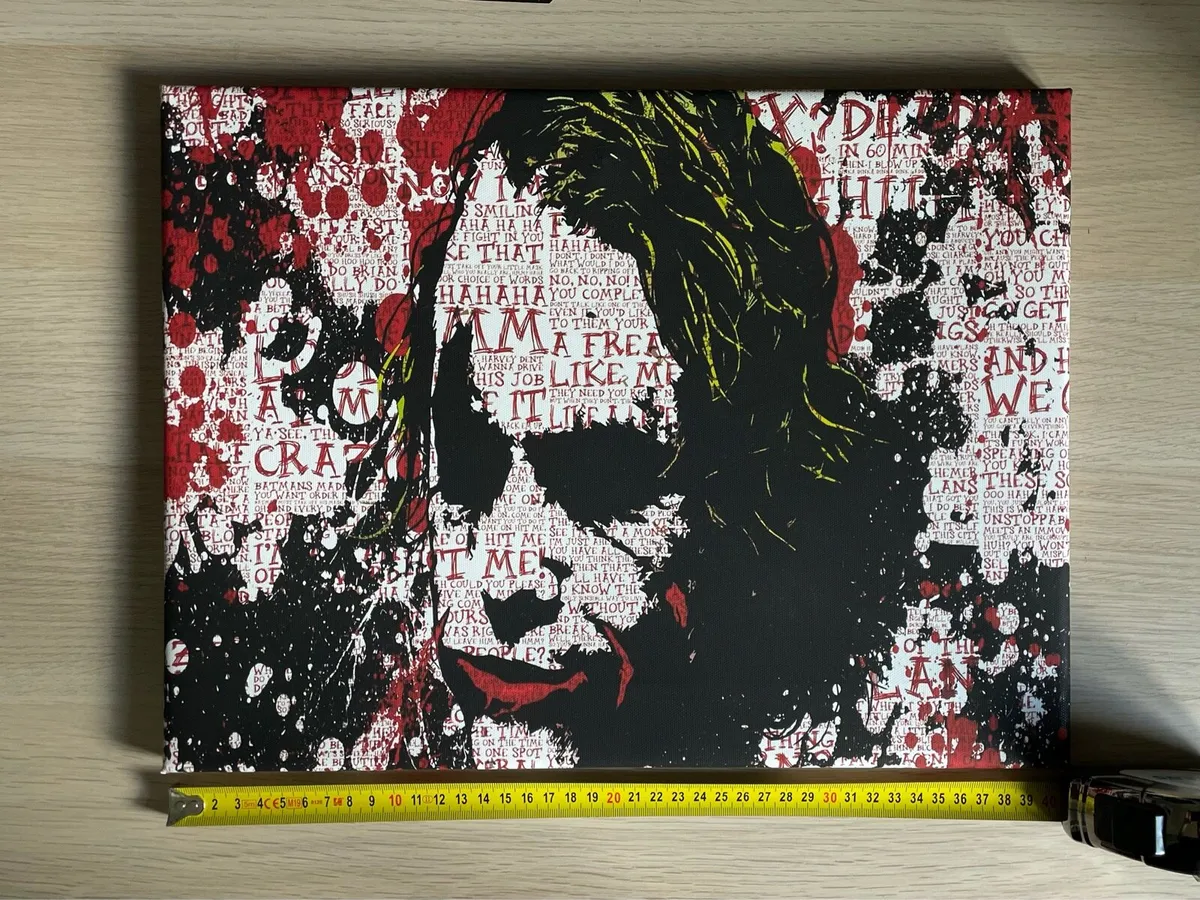 Heath Ledger Joker Canvas Print - Image 4