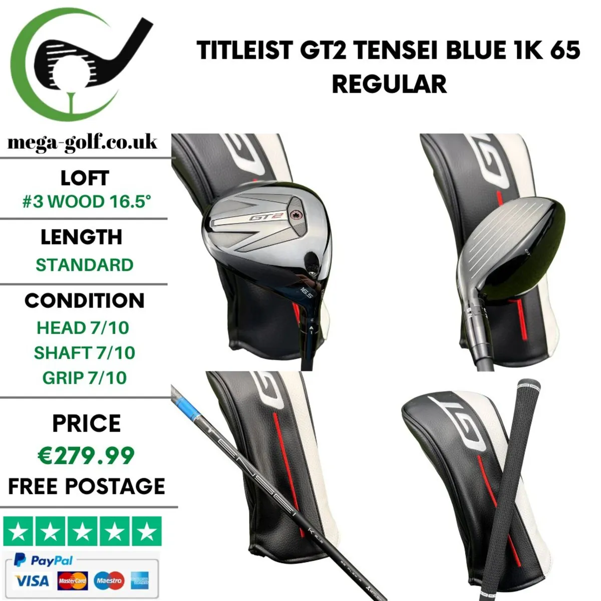 Titleist GT2 #3 Wood 16.5° / Regular - Image 1