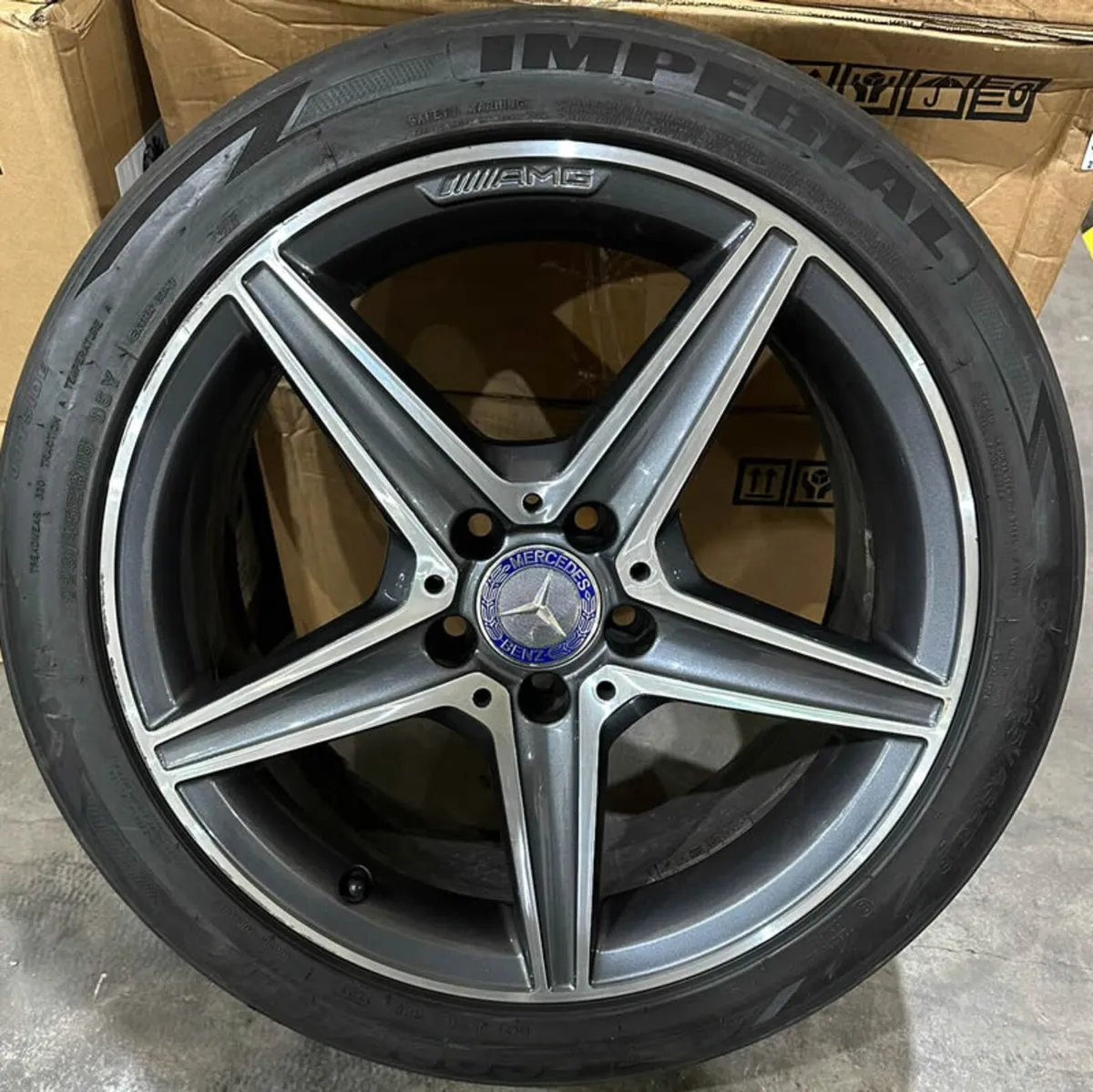 18" GENUINE OEM MERCEDES C-CLASS W205 ALLOY WHEELS - Image 4