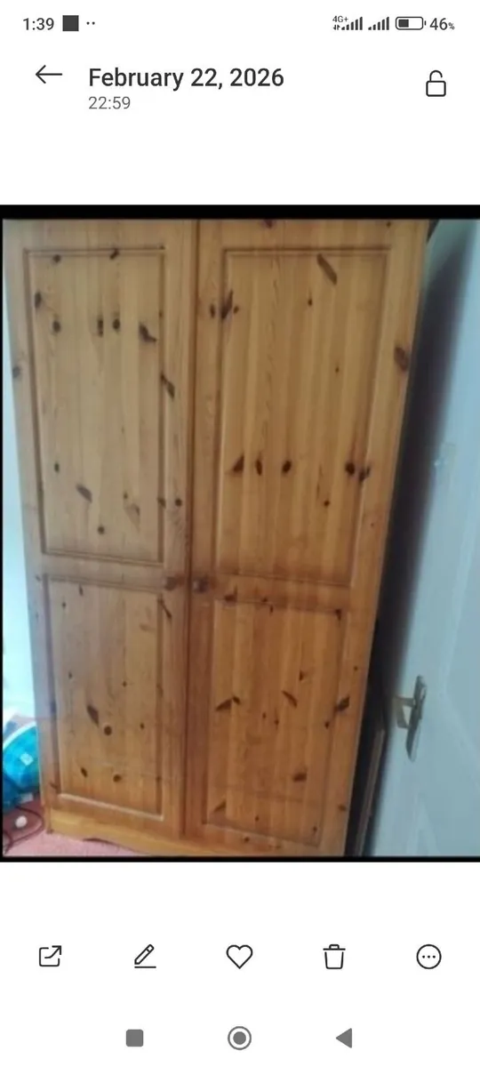 2 wardrobes for sale - Image 1