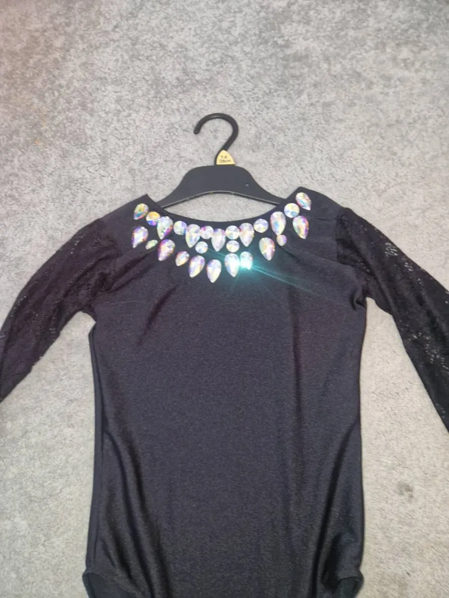 Irish dancing leotard with gemstones - Image 2