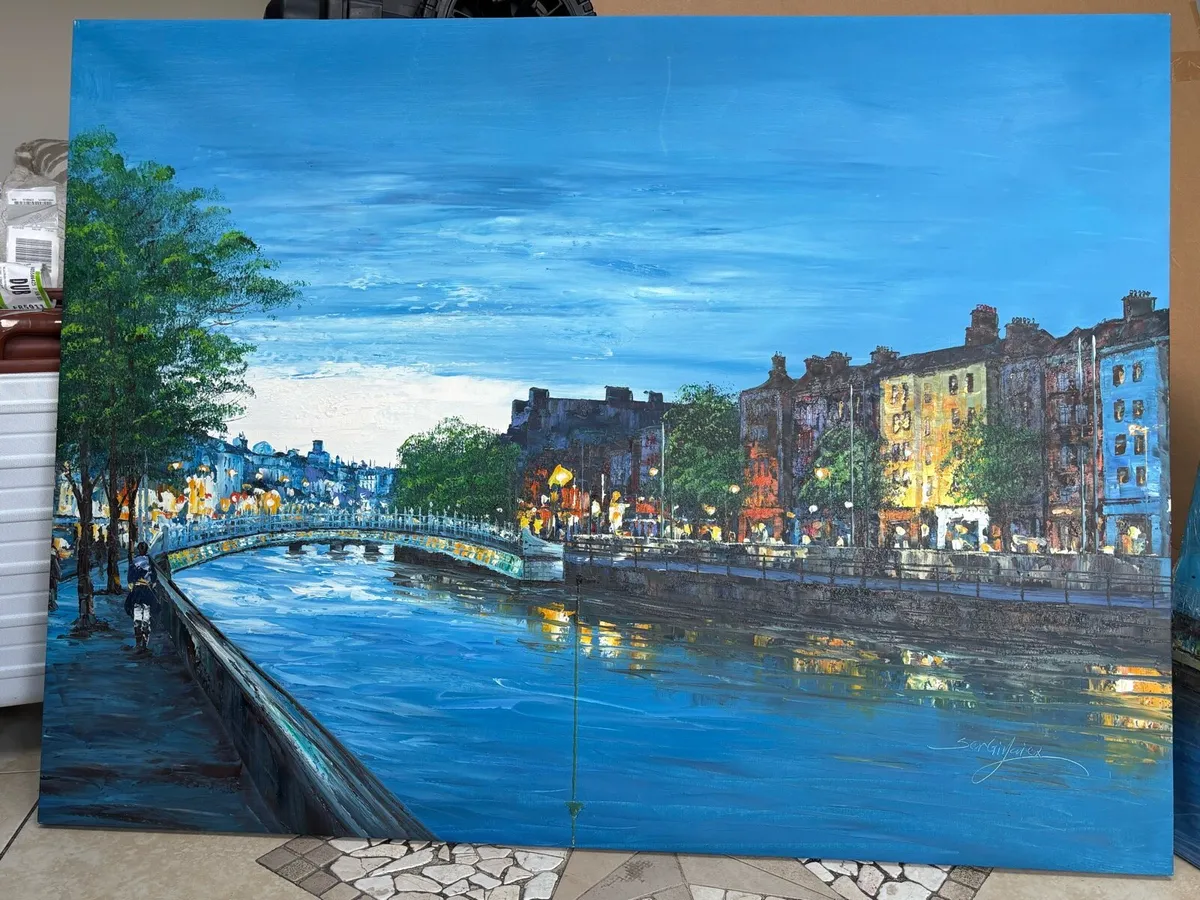 Large Dublin Canvas Paintings - Image 3