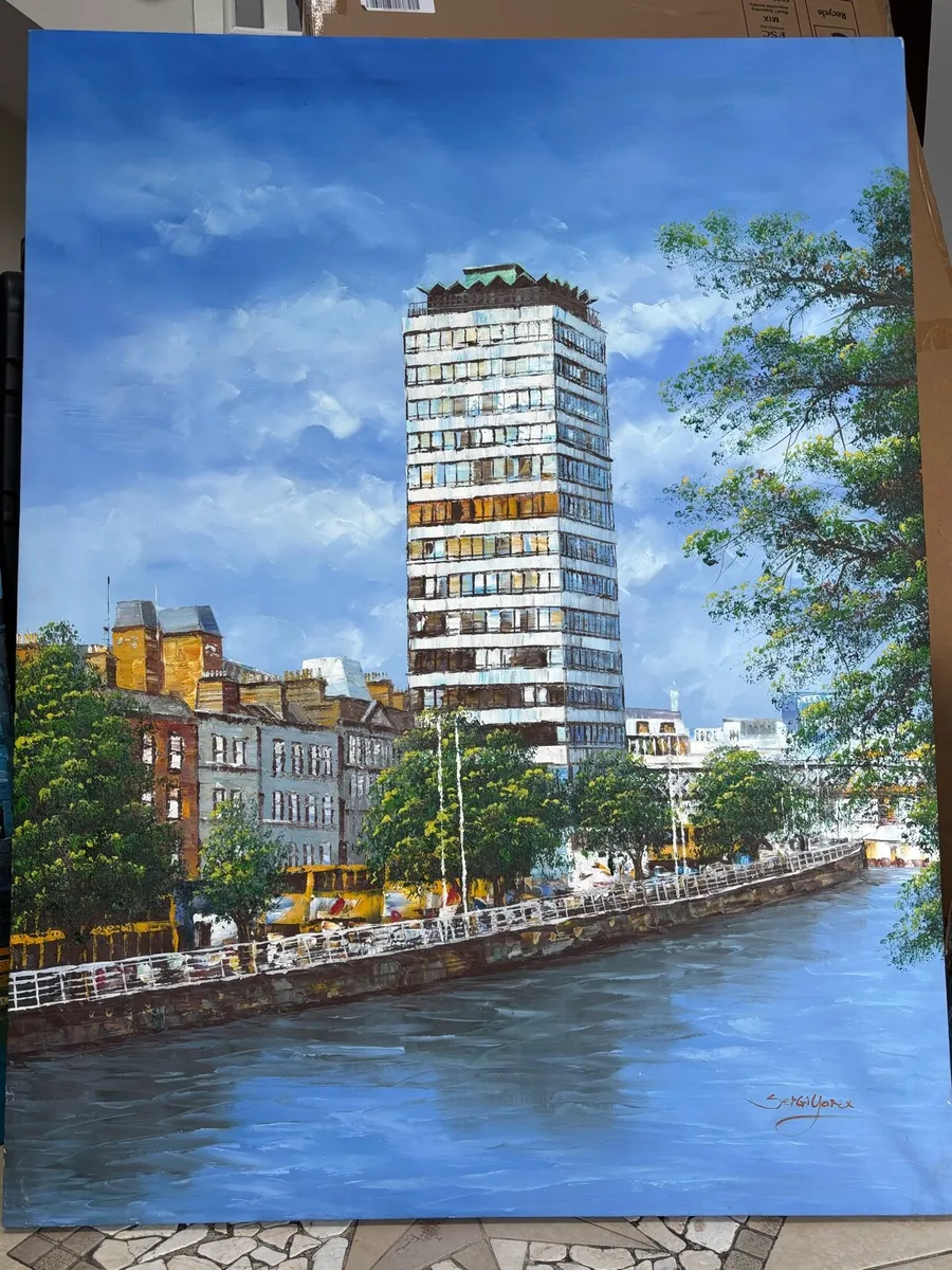 Large Dublin Canvas Paintings - Image 4