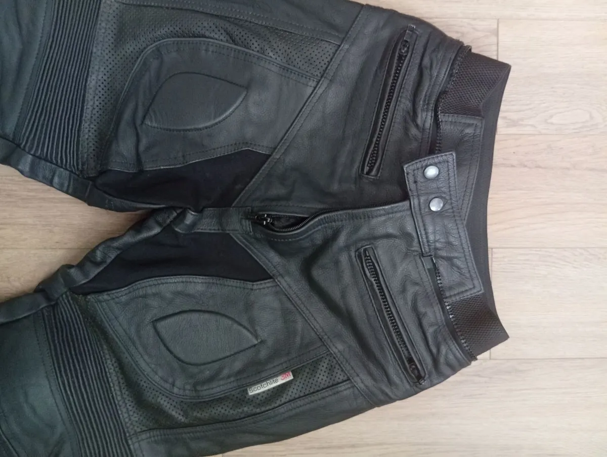 New Genuine Leather Motorcycle Trousers/Pants - Image 2