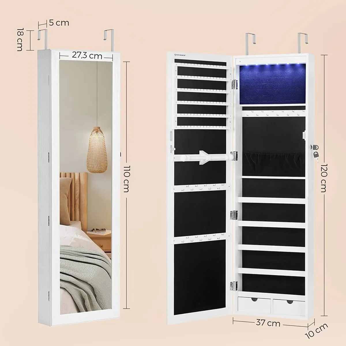 Make-Up Cabinet With 6 LEDs Free Delivery - Image 4