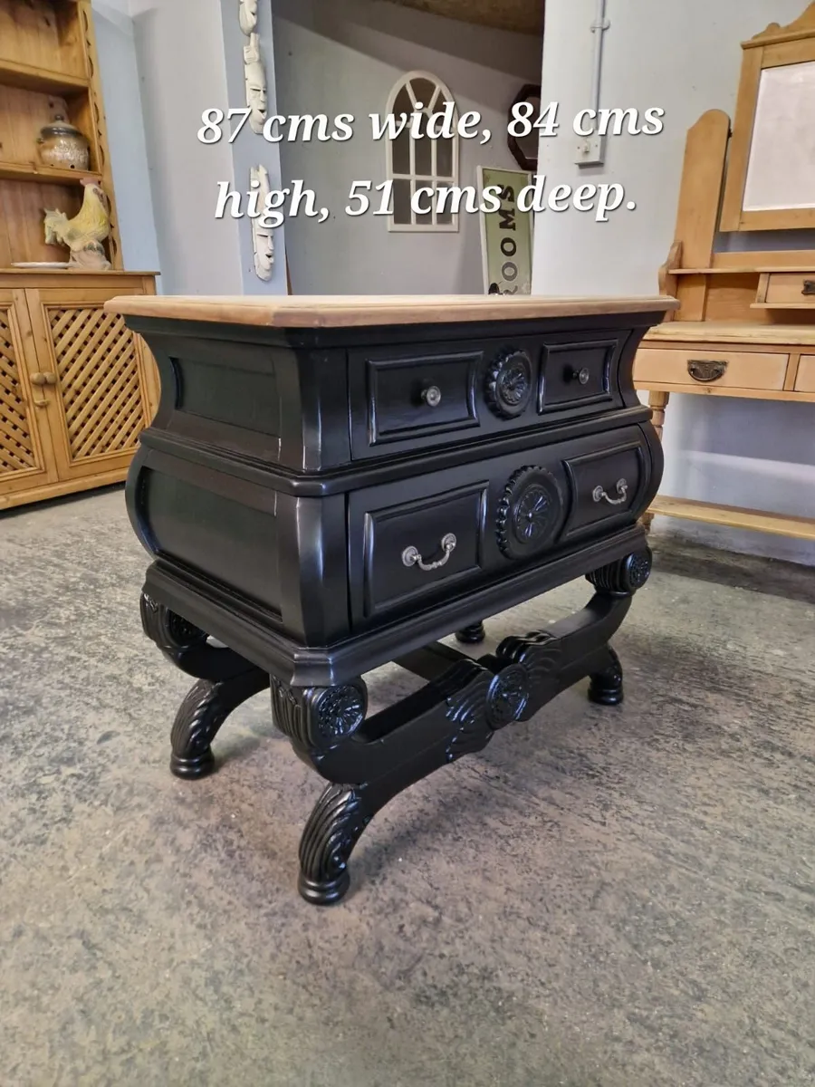 Vintage oak chest of drawers - Image 3