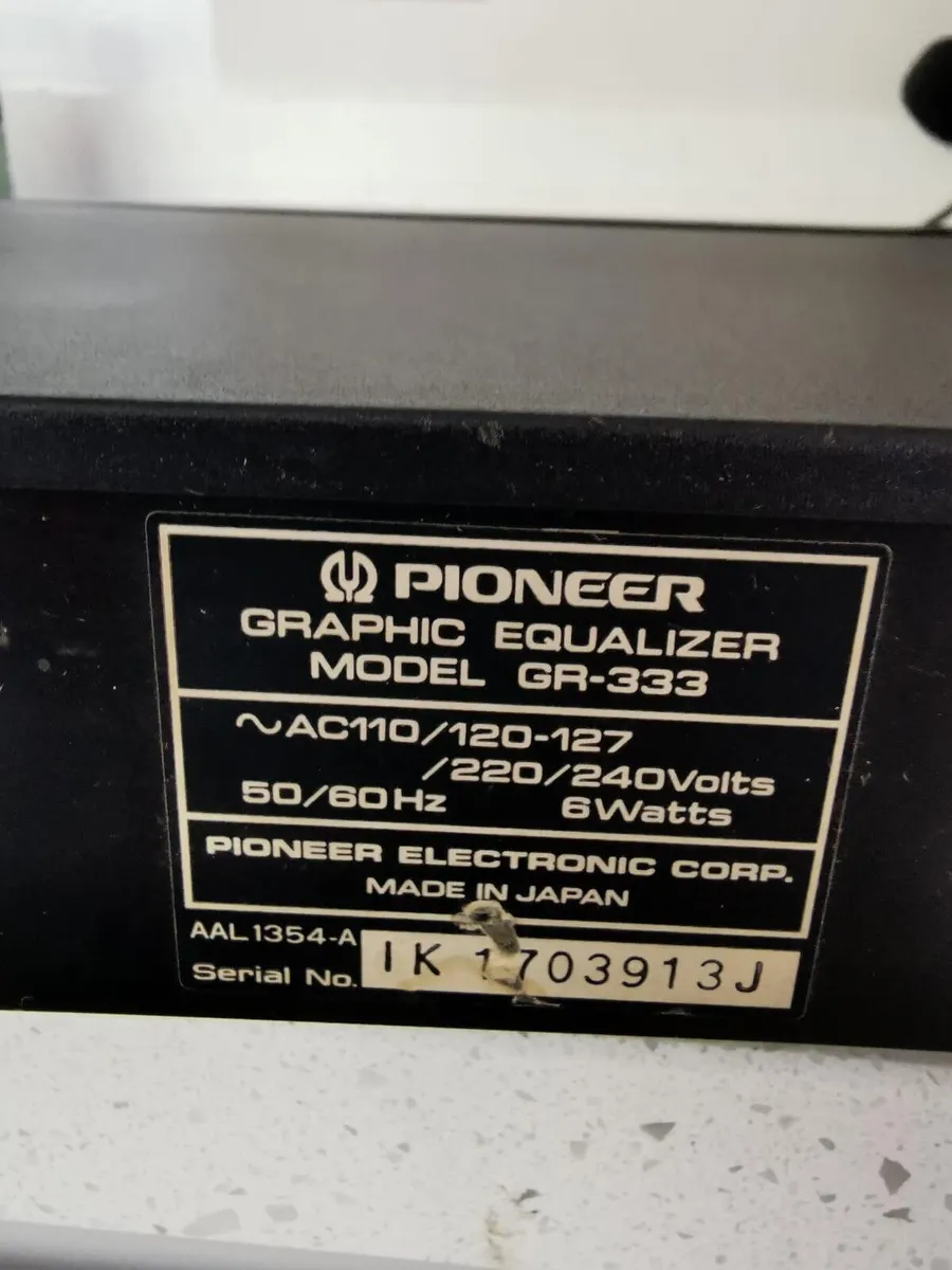 Pioneer Graphic Equalizer n Tuner - Image 4