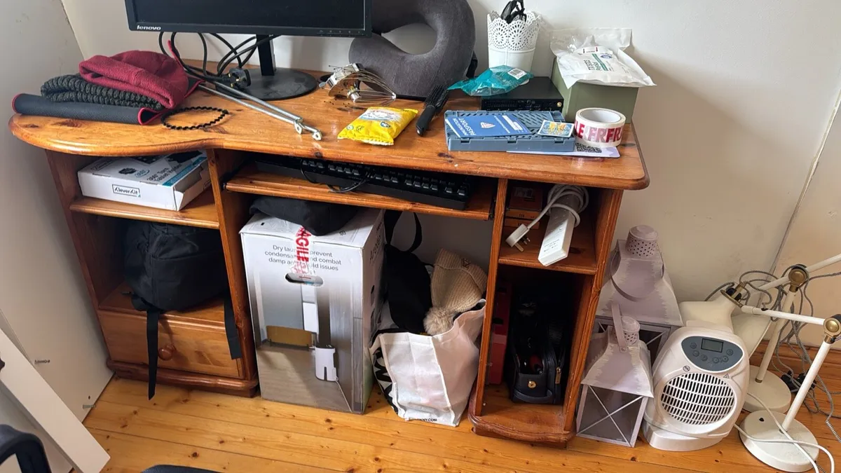 Wooden Computer Desk / Home Office Desk - Image 2