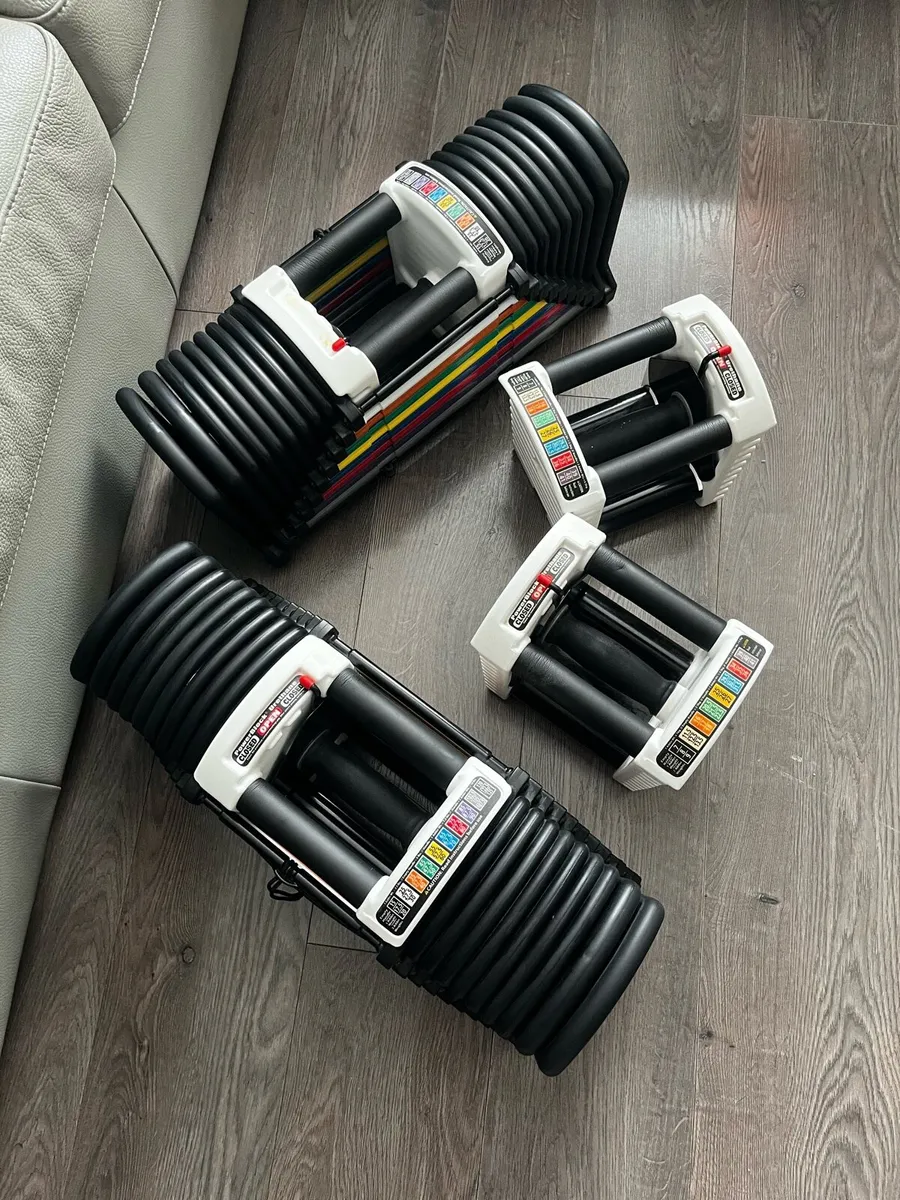 Powerblock 55kg adjustable dumbbells - Image 1