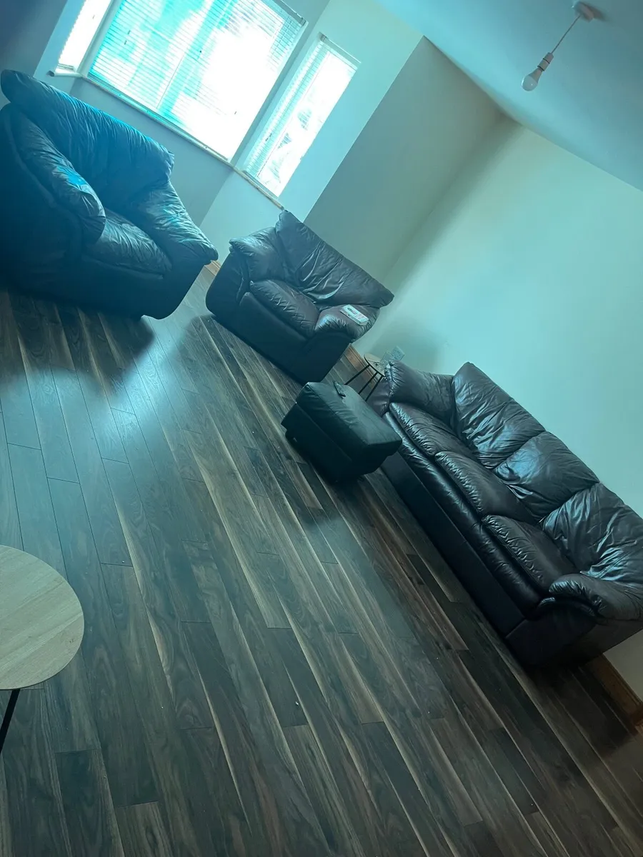3+1+1 leather suite - Image 1