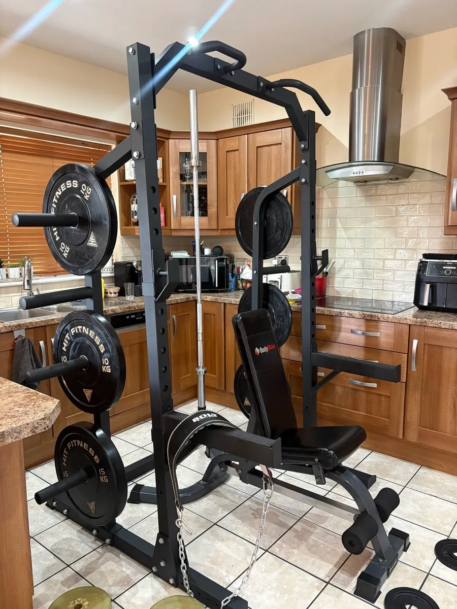 UNREAL GYM WEIGHTLIFTING SET UP, HEAVY SET!! - Image 4