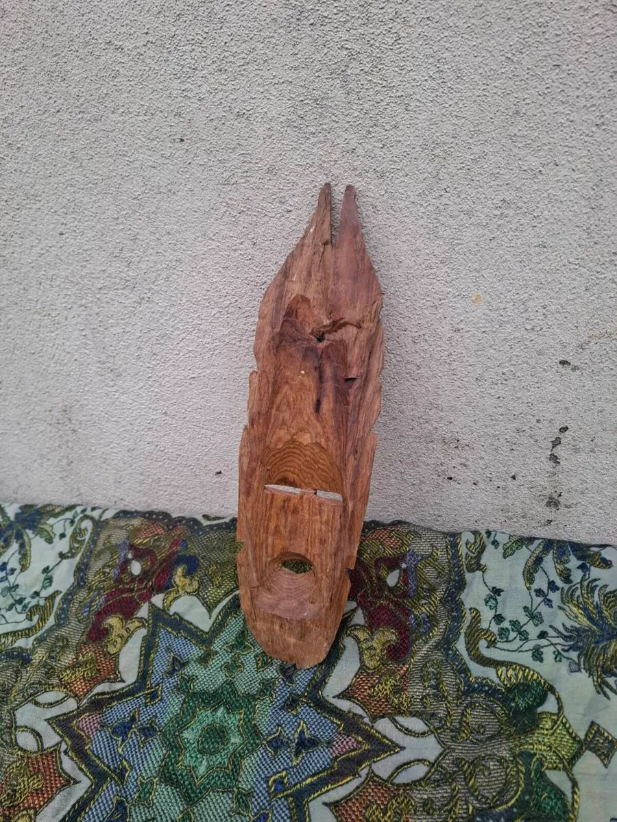 Wood african mask postage possible - Image 3