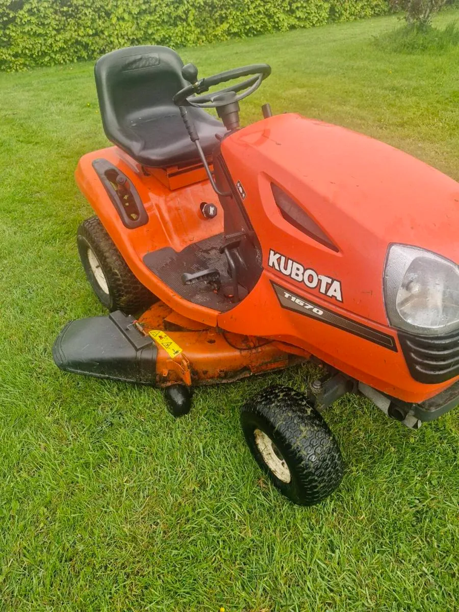Kubuto T1670 ride on mower Delivery available - Image 4