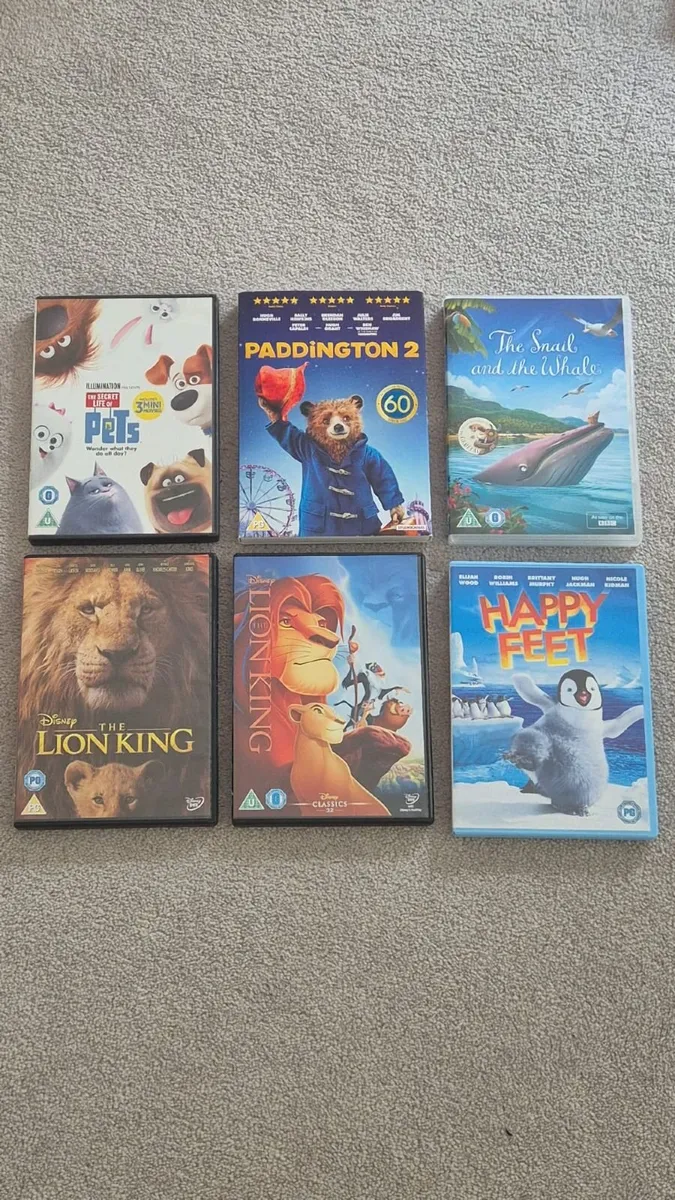 6 Children's DVDs Bundle - Image 1