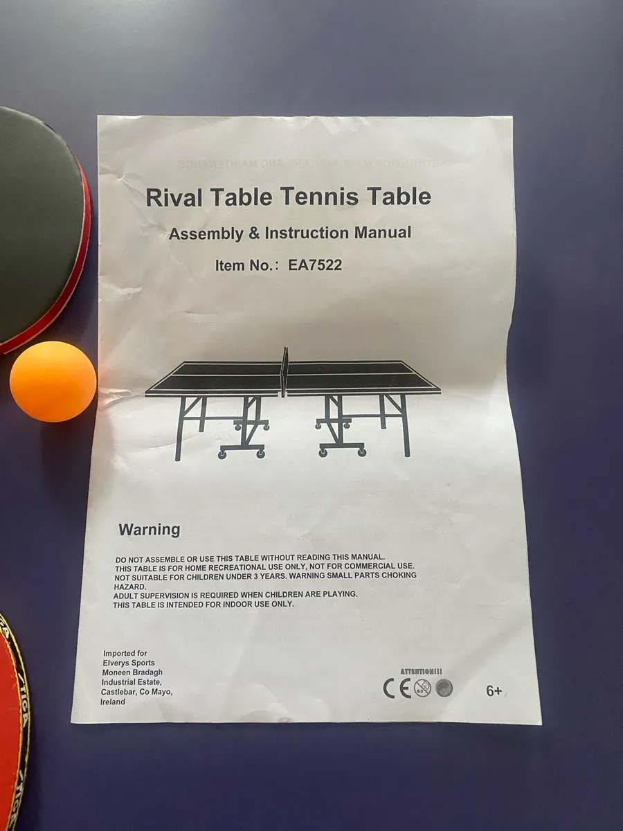 Rival Table Tennis Table - Image 3