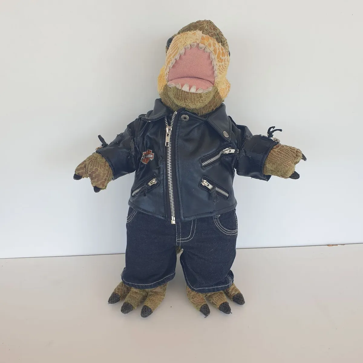 Build a bear dinosaur Harley Davidson jacket - Image 2