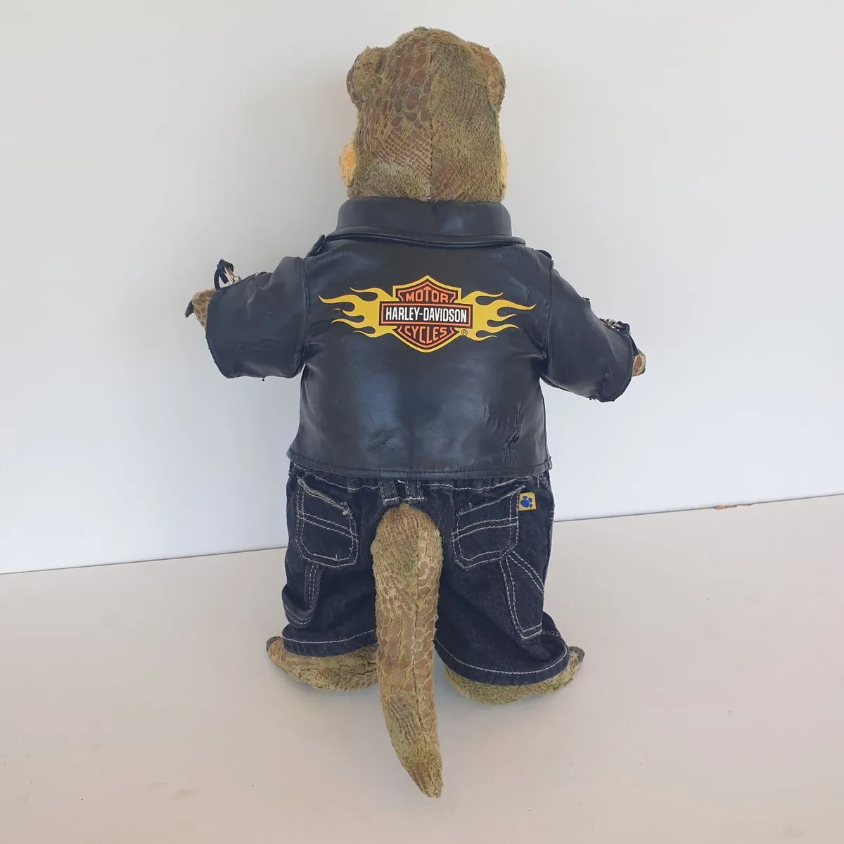 Build a bear dinosaur Harley Davidson jacket - Image 1