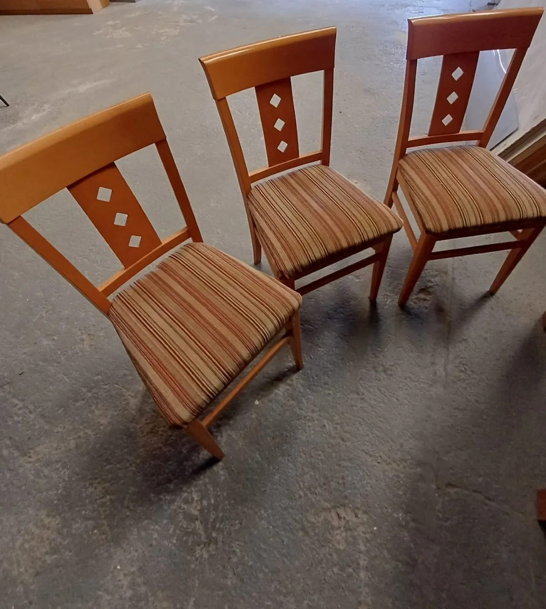 Sturdy wood chairs x 3 only €20