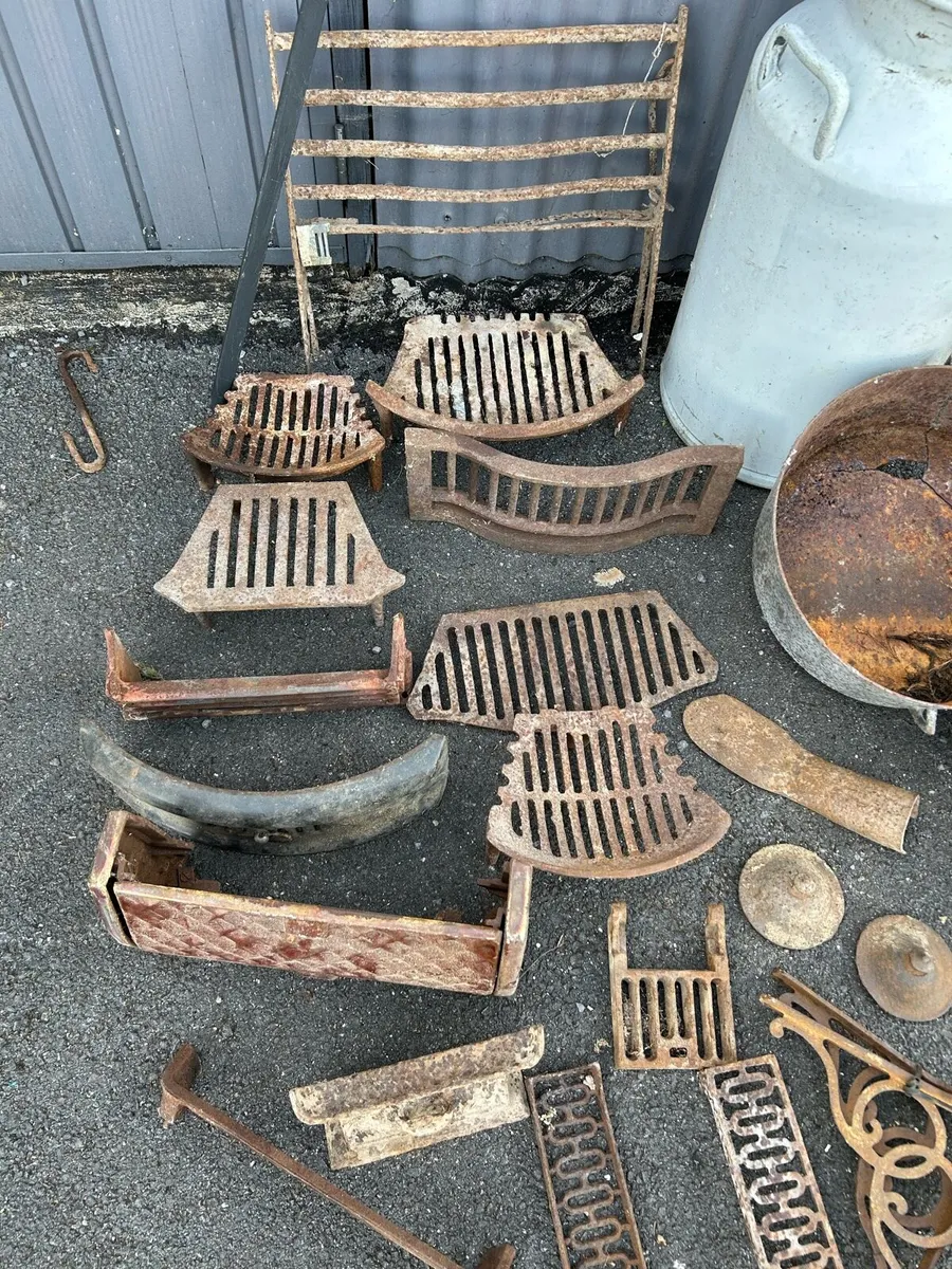 Antique fire fronts & grids - Image 2