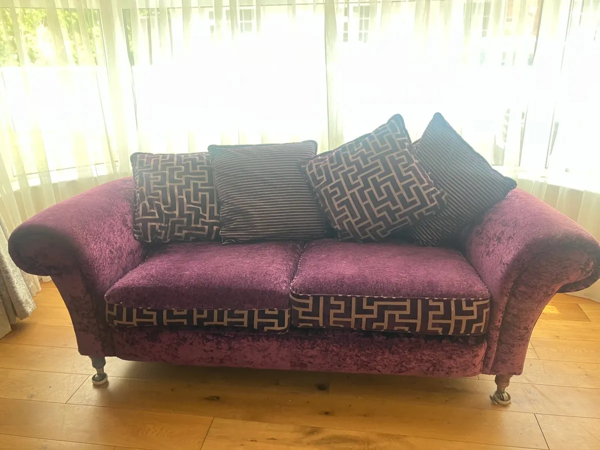 2  x 3 seater couch and coffee table - Image 2