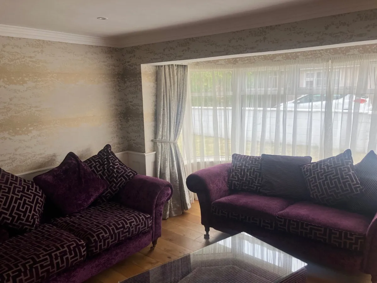 2  x 3 seater couch and coffee table - Image 1