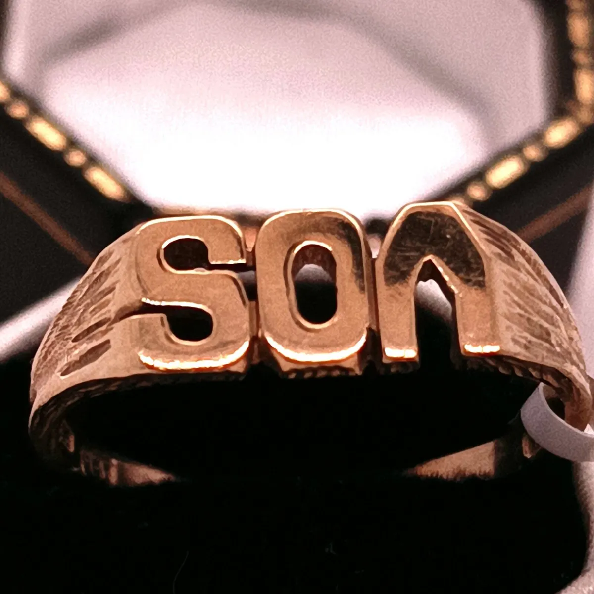 SON 9k Yellow Gold Vintage Ring - Image 2