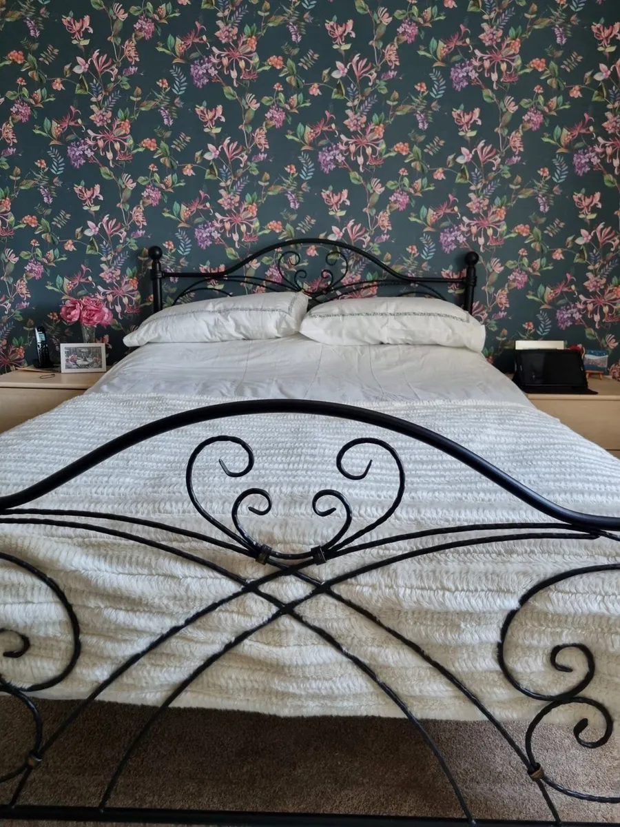 Metal Double Bed and Mattress