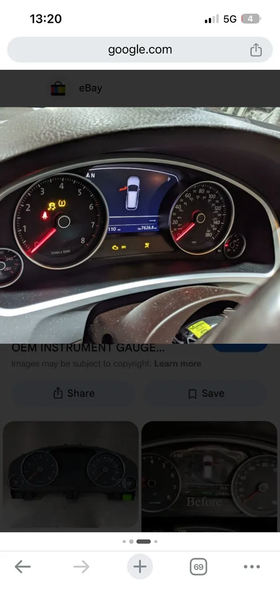 VW Touraeg  Dash repair