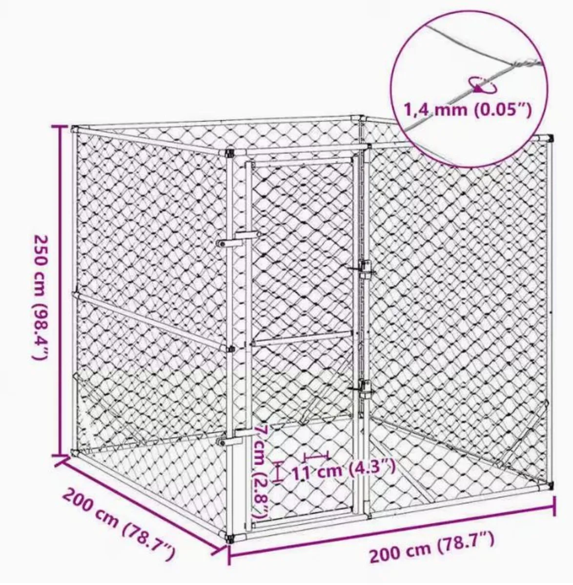 Steel Dog Kennel free delivery - Image 4
