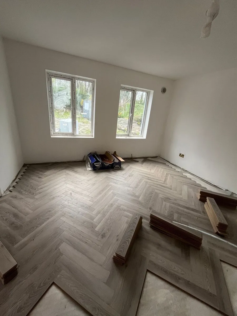 New laminated herringbone flooring - Image 1