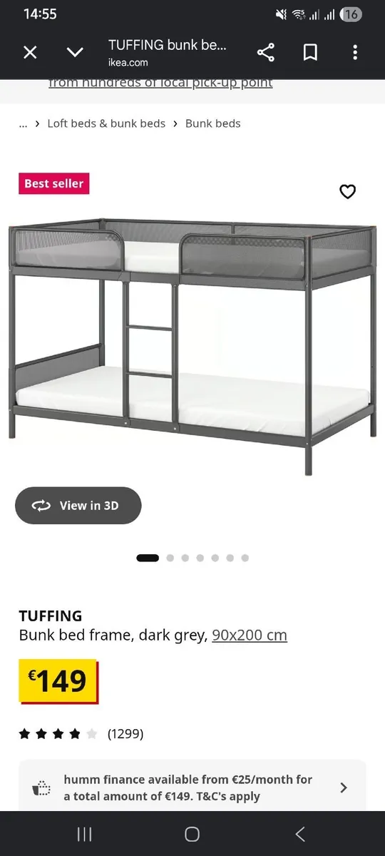 Ikea Bunk Bed - Image 1
