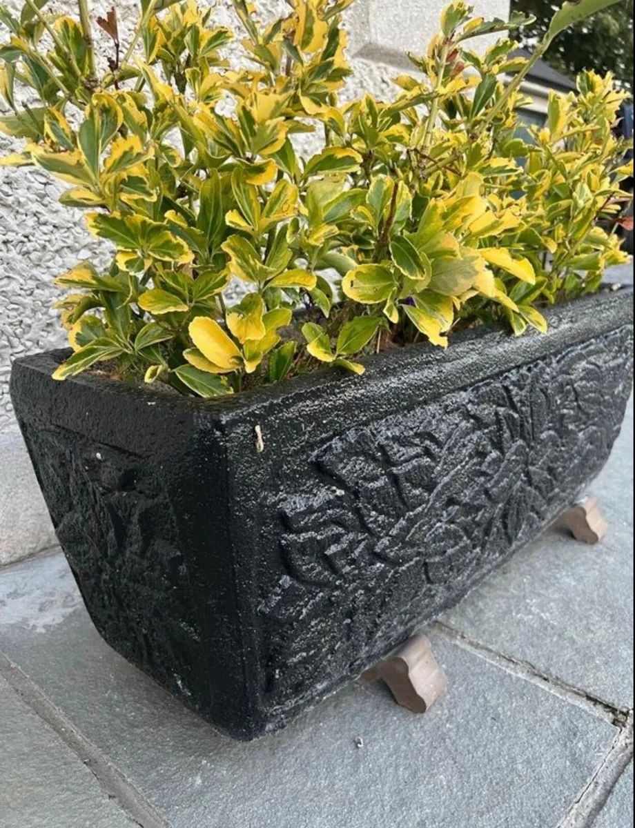 3 Concrete Garden Planters - Image 2