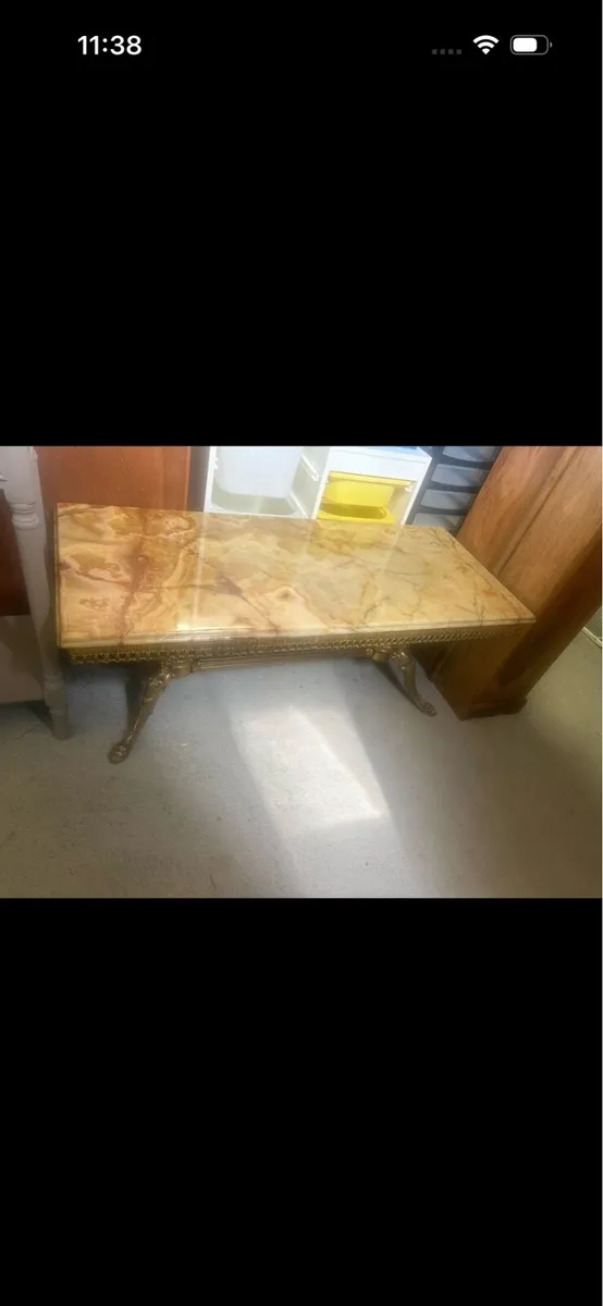 Marble coffee table - Image 1