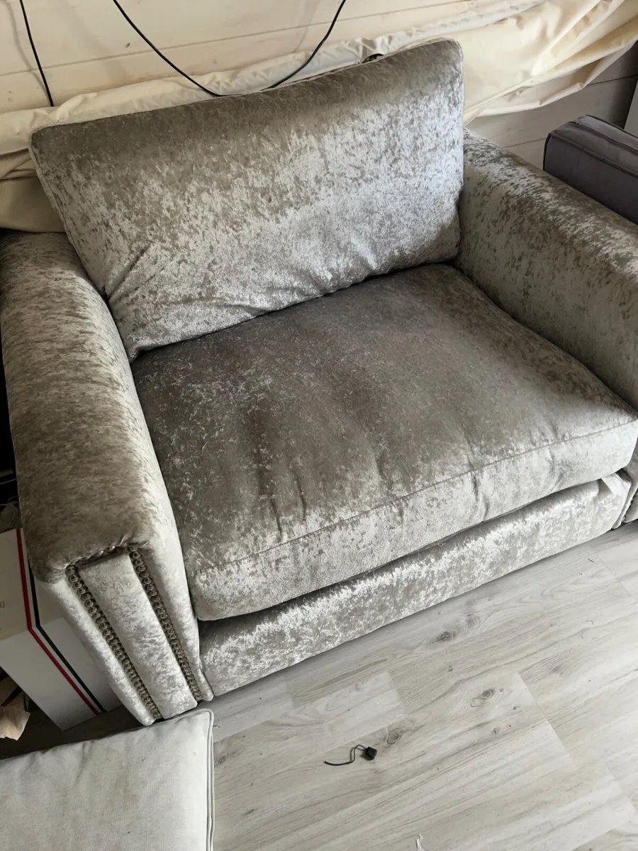 Sofa large corner sliver grey - Image 3