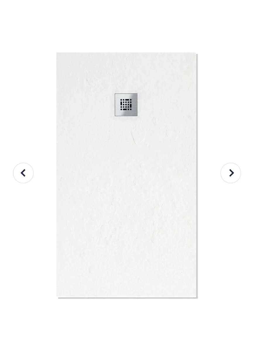 Slim Slate Shower Tray – White (1500 x 900mm) - Image 1