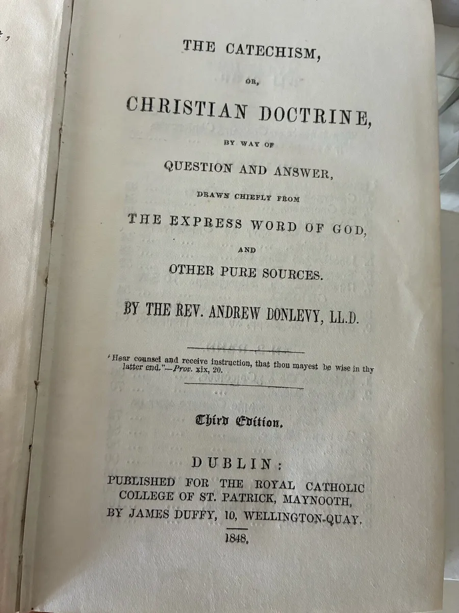Donleavy’s Irish Catechism-1848 - Image 3